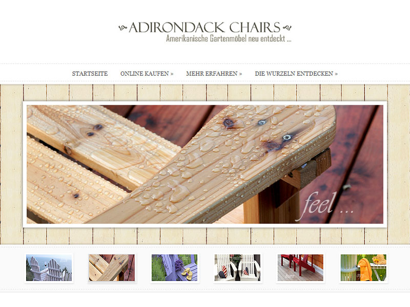 Wordpress Referenz: Adirondack-Chairs