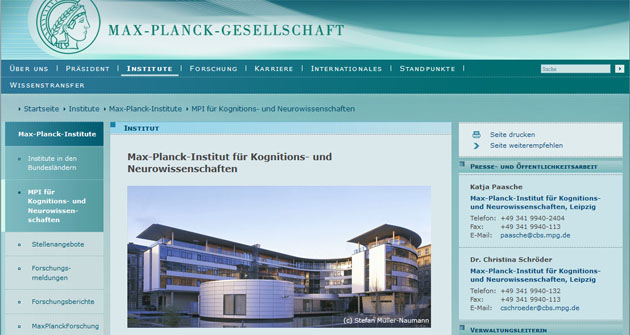 Max-Planck-Institut für Kognitions- und Neurowissenschaften