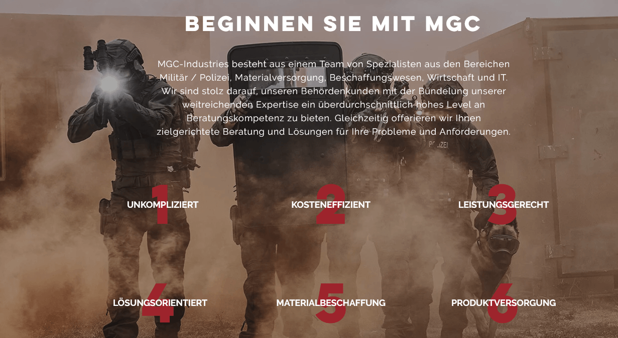 Magento Referenz: MGC Industries